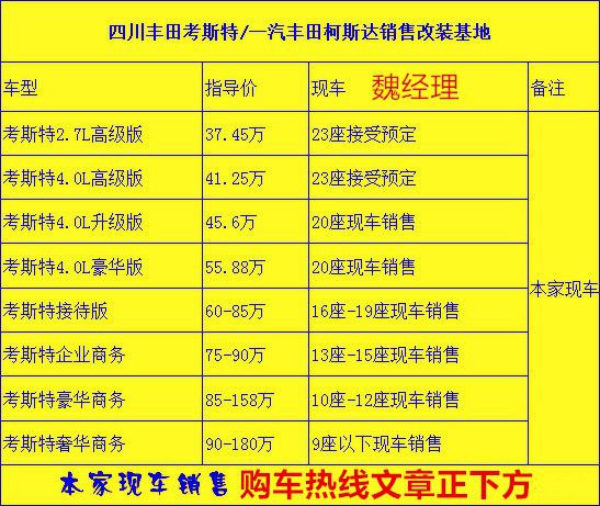 完美体育丰田考斯特7座价豪华卫浴卫生间房车(图2)