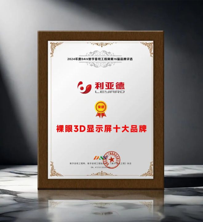 完美体育·(中国)官方网站引领商显发展 DAV01“2024年度裸眼3D显示屏十(图11)